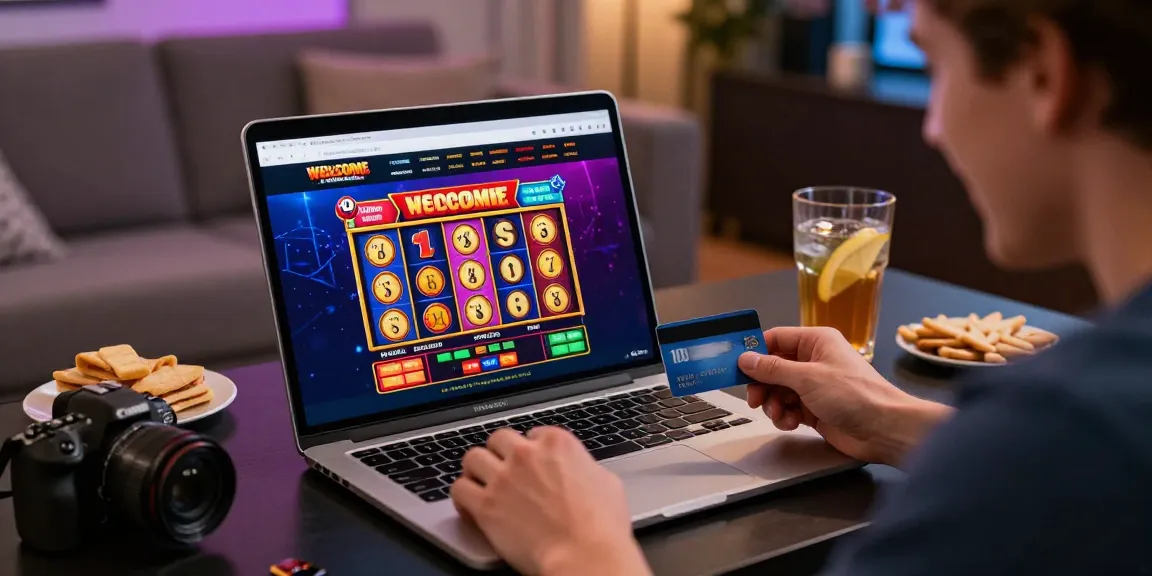 Engaging credit card casino scene on brcs.co.uk, showcasing excitement and vibrant graphics.