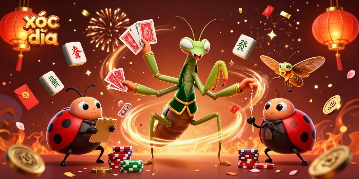 Experience thrilling xóc đĩa action with a colorful casino scene showcasing unique characters and dynamic game elements.